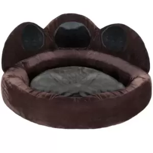 image of Tectake 95 x 95cm Dog Bed Balou Black/Brown