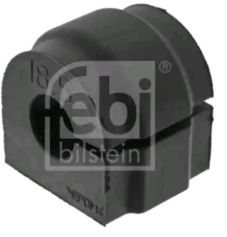 Image of FEBI BILSTEIN 49389 Stabilizer Bushes Rear Axle, Rubber Rubber Anti-roll Bar Bush Kit (1334)