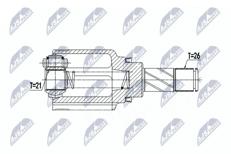 Image of NTY CV joint kit NTY NPW-RE-064