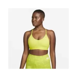 Image of Nike Indy Womens Light-Support Logo Sports Bra - Green