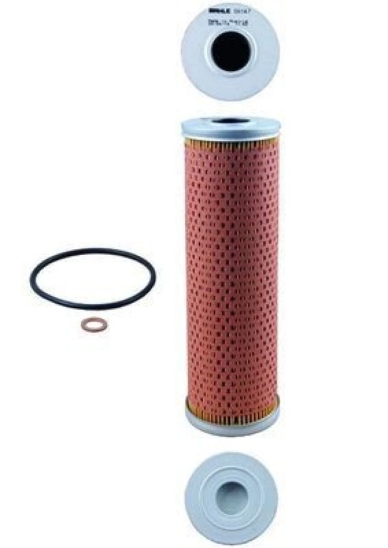 Image of MAHLE OX 147D Oil filter Filter Insert, with gaskets/seals Oil Filter (7)