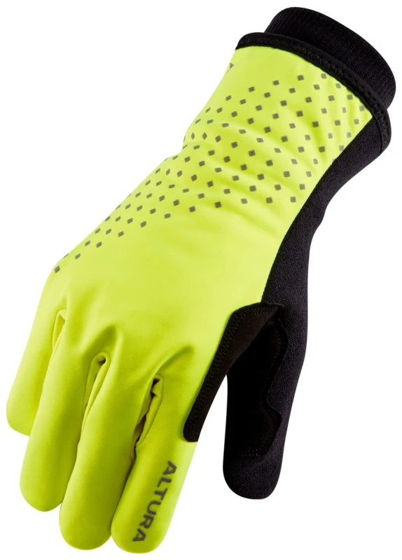 Image of Altura Nightvision Insulated Waterproof Glove M YELLOW - Cycles UK