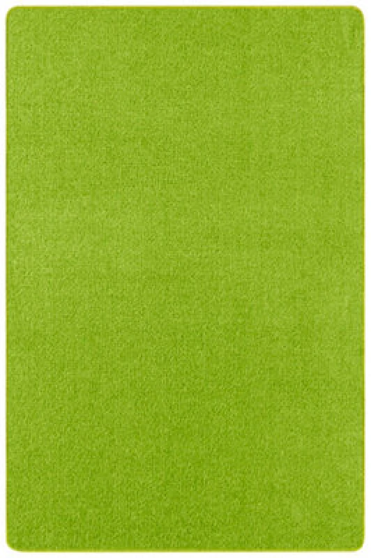 Image of The Rugs Plain Design Rug - Durable Polypropylene, Soft Fleece Backing In Green