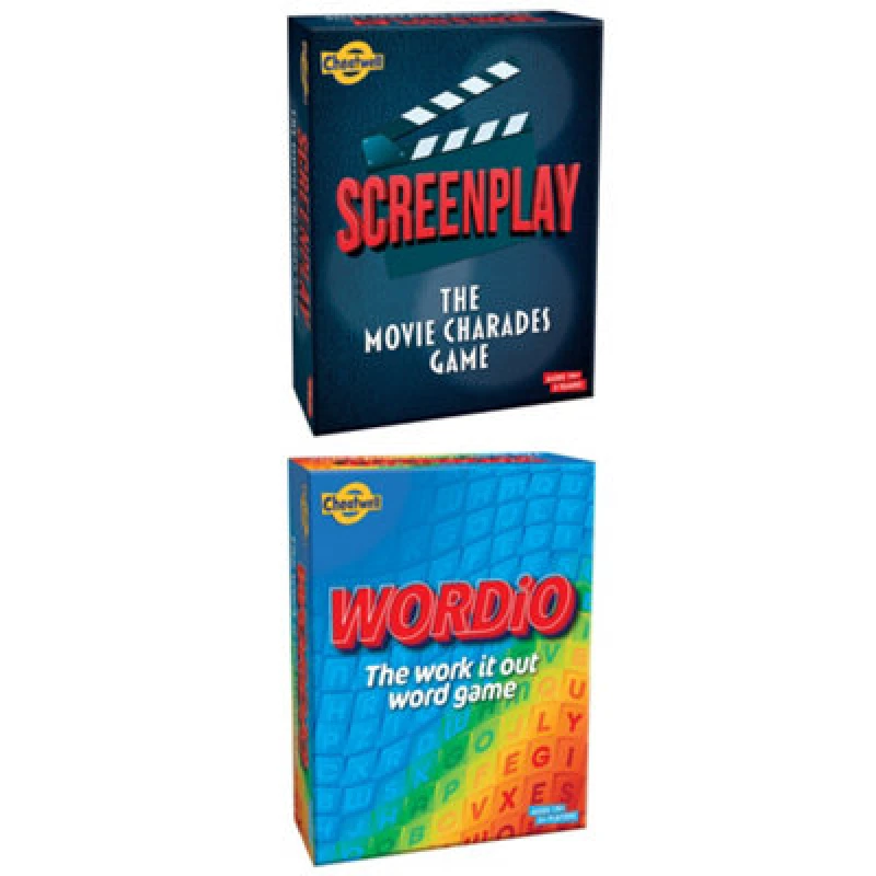Image of Cheatwell Games Screenplay & Wordio Bundle: Two Fun and Challenging Games for Creative Minds Multi unisex