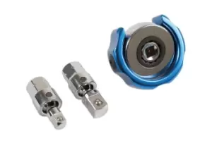 Image of Laser Tools 6665 Swivel Palm Ratchet Set 4pc