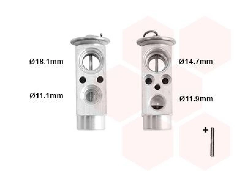 Image of VAN WEZEL AC expansion valve VAN WEZEL 30001461