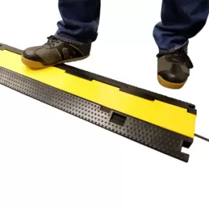 Image of Cable Cover for Pedestrian use with 2 channels - 45H x 245W x 990L (mm)