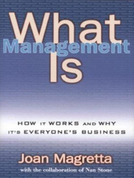 Image of What Management Is by Joan Magretta Hardback