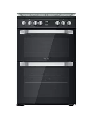 image of Hotpoint Amelia HDM67G9C2CB Double Oven Dual Fuel Cooker