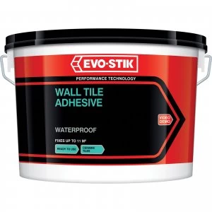 Image of EvoStik Tile A Wall Weatherproof Tile Adhesive 10l