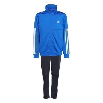 image of adidas 3-Stripes Team Tracksuit Kids - Bold Blue / White