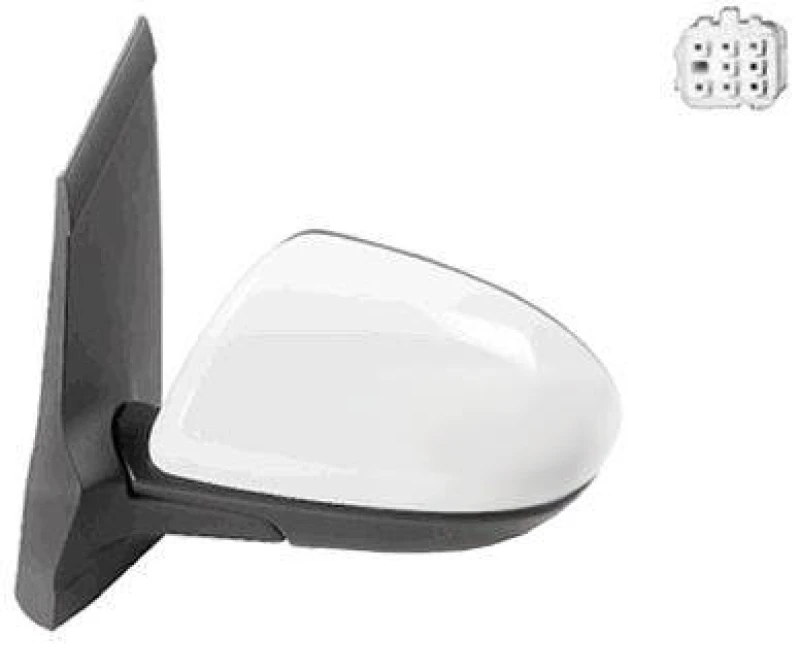 Image of VAN WEZEL 2741807 Wing mirror * HAGUS * Left, Heatable, primed Outside Mirror (50)