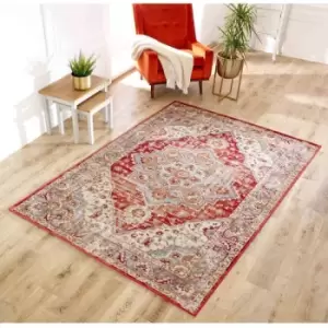 Image of Oriental Weavers Valeria 1803R Rug - 80x150cm, Floral - Red