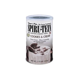 Image of Natures Plus Cookies and Cream Spiru Tein Shake 525g