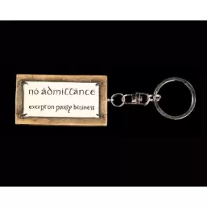 image of Lord of the Rings Key Ring No Admittance 6 cm