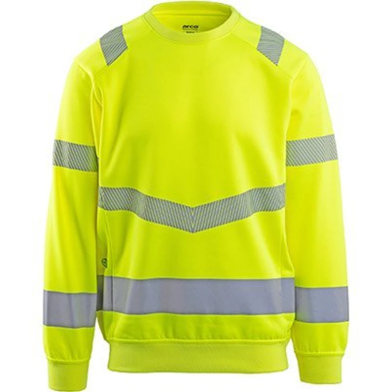 Image of Arco Arco Responsible Yellow Hi-Vis Sweatshirt M 18S1104