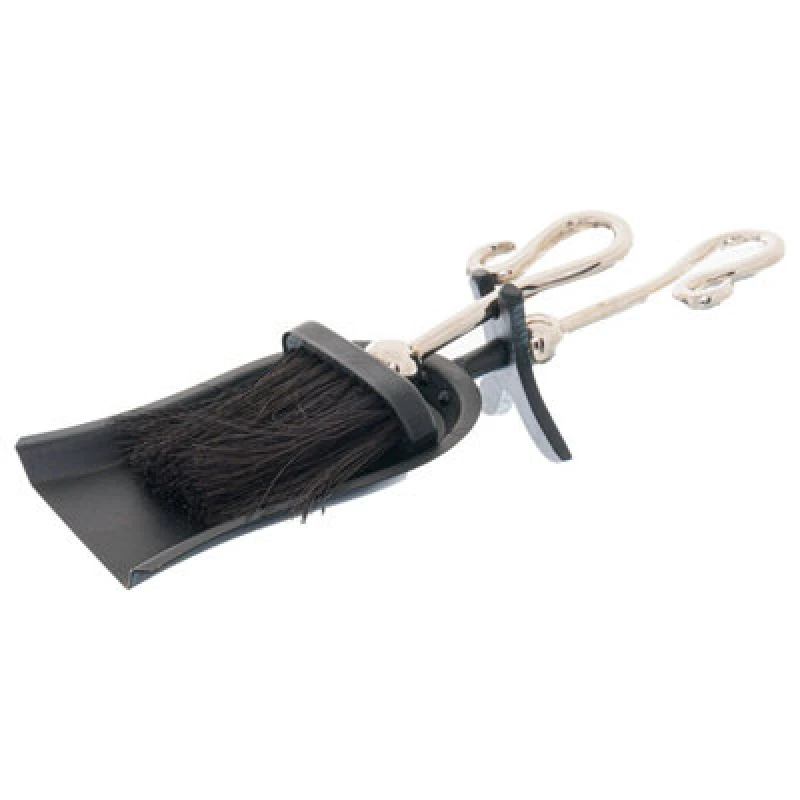 Image of Chrome Crook Handled Hearth Tidy