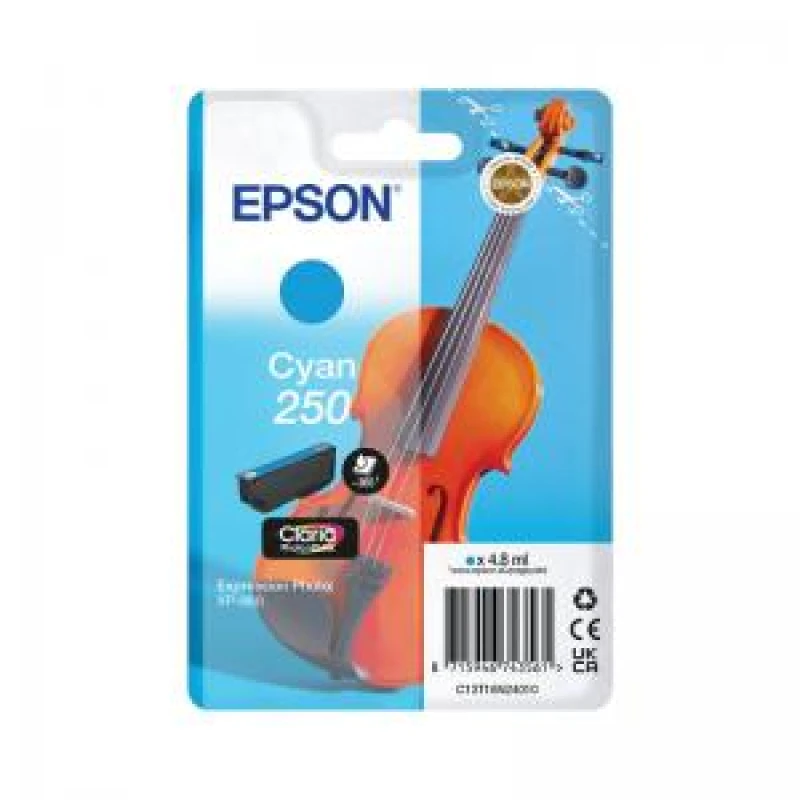 Image of Epson 250 Cyan Ink Cartridge - Violin (Original)