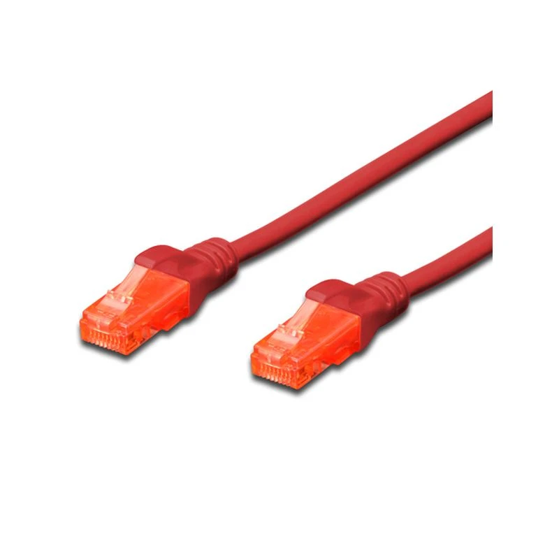 Image of FDL 0.25M CAT.6 UTP LSZH PATCH CABLE - RED
