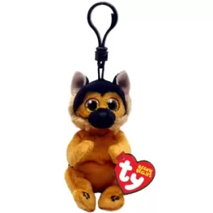 Image of Ty Beanie Bellies Key Clip - Ace German Shepherd, Multi