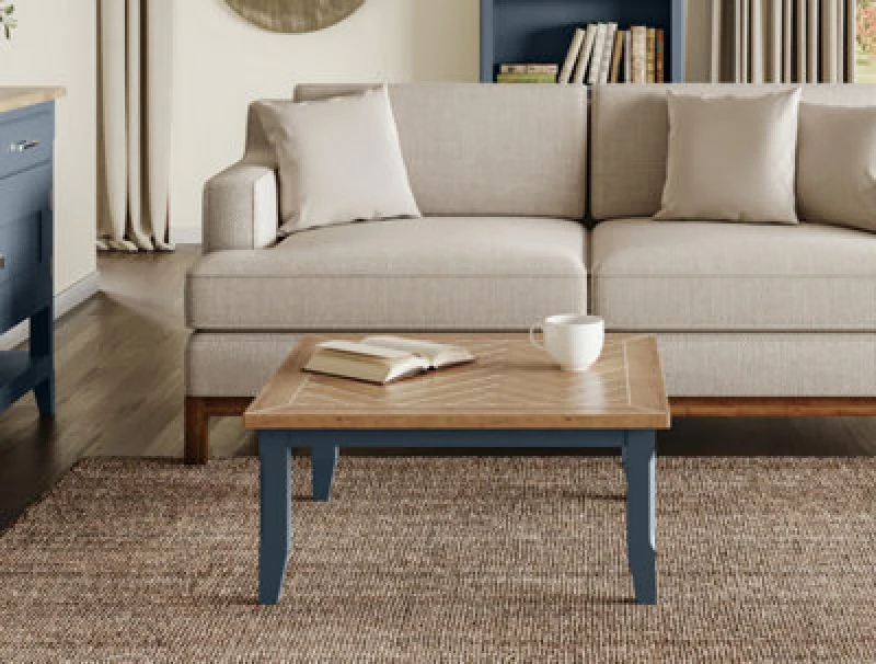Image of Baumhaus Signature Blue - Square Open Coffee Table