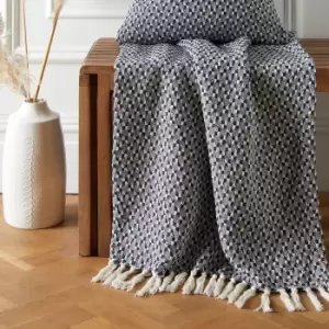 Image of Bexley Throw 130cm x 180cm Navy (Blue)