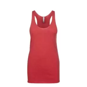 Image of Next Level Womens/Ladies Tri-Blend Racer Back Tank Top (XS) (Vintage Red)