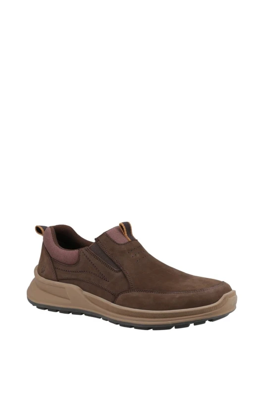 Image of Hush Puppies Mens Arthur Slip On Shoes Trainers - UK 11 Brown male GDE2766BRO11