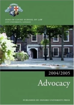 Image of Advocacy by Inns of Court School of Law Paperback