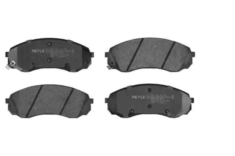 Image of MEYLE 025 245 9717/W Brake pad set Front Axle, with acoustic wear warning, Original Quality, with anti-squeak plate Brake Pad Set,disc brake (402)