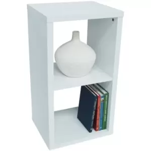 Image of CUBE - 2 Cubby Square Display Shelves / Vinyl LP Record Storage - White