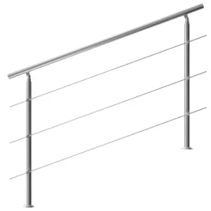 Image of Banister Stainless Steel 5.3ft 3 Crosspieces