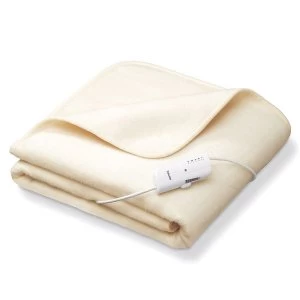 image of Beurer Heated Electric Throw - Cream