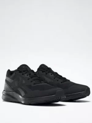 Image of Reebok Runner 4.0 Shoes, Black/Dark Grey, Size 4.5, Women