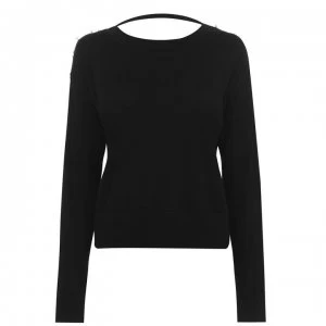 Image of Diesel Cut Out Jumper - Black 9XX
