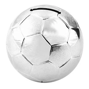 image of Bambino Silver Plated Football Money Box