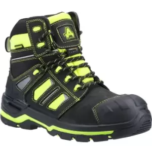 Amblers Unisex Adult Radiant Nubuck Safety Boots (8 UK) (Black/Yellow) - Black/Yellow