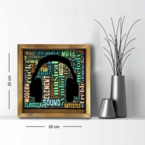 Image of 3030AHS-049 Multicolor Decorative Framed MDF Painting