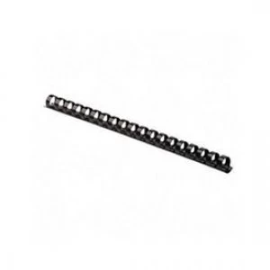 Image of Fellowes Apex 6201101 Black Plastic Comb 12mm 100pk