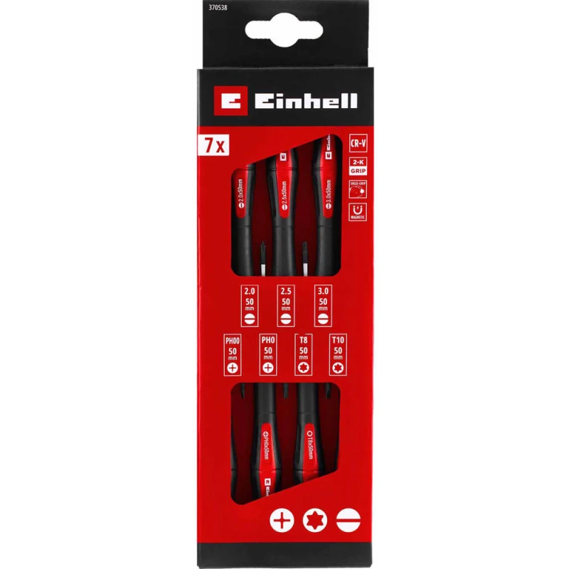 Image of Einhell 7 Piece Precision Screwdriver Set 49370538
