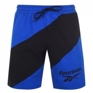 image of Reebok WOR Woven Graphic Shorts Mens - Humble Blue