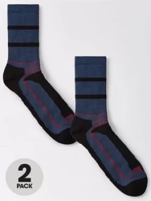 image of Regatta Samaris 3 Season Socks, Grey, Size 9-12, Men