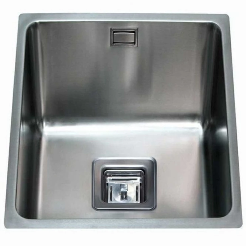 Image of CDA Stainless Steel Undermount Kitchen Sink 3/4 Bowl Silver