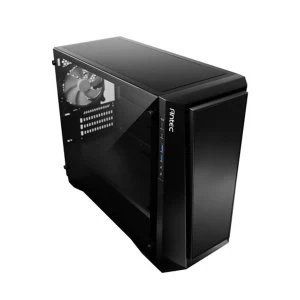 Image of Antec P6 Gaming Case with Window Micro ATX No PSU Tempered Glass LED Fan Black