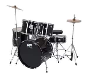 image of PP DRUMS PP250BLK 5 Piece Drum Kit - Black