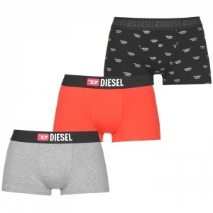 Image of Diesel All Over Print 3 Pack Boxers - Black E4899
