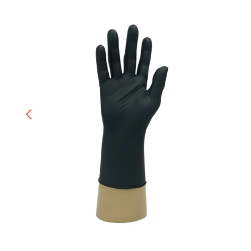Image of Ph Bodyguards Bodyguards Nitrile Powder Free Disposable Examination Glove Black Small (Pack of 100) GL897/S GL897/S