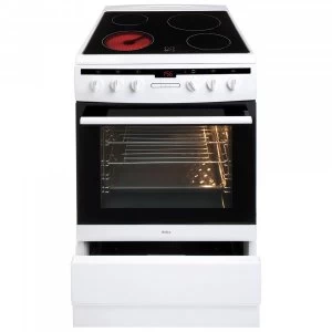 image of Amica 608CE2TAW Single Oven Ceramic Hob Electric Cooker