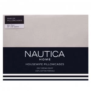 image of Nautica Housewife Pillowcases - Cream