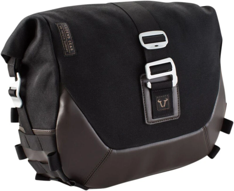 Image of BC.HTA.00.401.10000 - BC.HTA.00.401.10000 - SW Motech Legend Gear Saddlebag - Yamaha XVS 950 A 2009-2014 - Black/Brown Black BC.HTA.00.401.10000